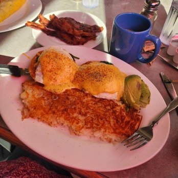Little Euro - Bacon, Avocado Florintine and Hashbrowns . - Breakfast & Brunch Near Me - Spokane Valley, Washington Little Euro - Bacon, Avocado Florintine and Hashbrowns . - Breakfast & Brunch Near Me - Spokane Valley, Washington