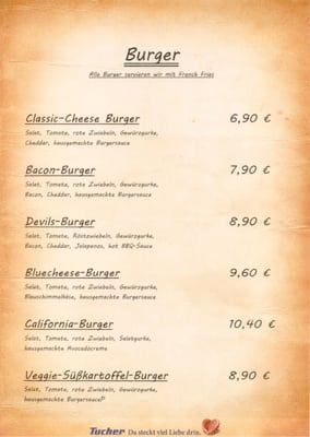 Menu photo 1 Terry's Burger Restaurant Zirndorf, BY