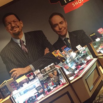 Penn & Teller - Gift shop located outside the theatre entrance - Magicians Near Me - Las Vegas, Nevada