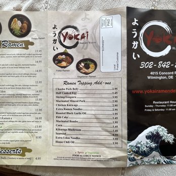 Yokai Ramen Bistro - Menu - Ramen Near Me - Wilmington, Delaware Yokai Ramen Bistro - Menu - Ramen Near Me - Wilmington, Delaware