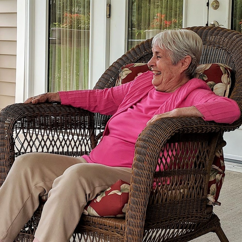Dolan Memory Care Homes - Mom loves spending time outside in the patio. - Home Health Care Near Me - St. Louis, Missouri