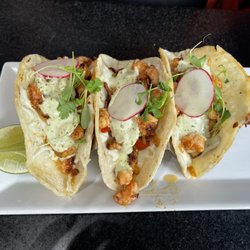 Blue Seafood & Grill - Melted shrimp tacos