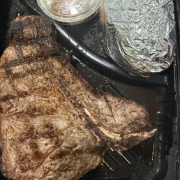 Half missing steak from porterhouse Half missing steak from porterhouse