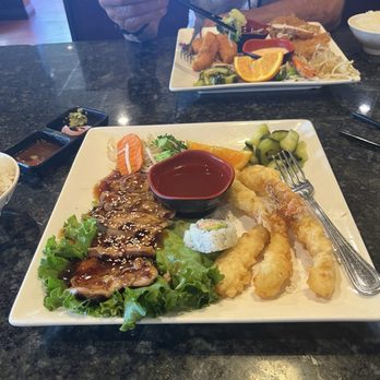 Hinata Hibachi & Sushi - 2 item combo. Tampura shrimp, chicken teriyaki. - Japanese Near Me - Fairfield, California