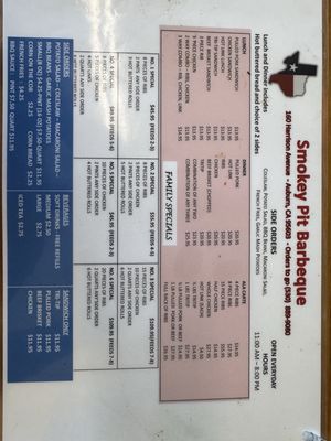 Menu photo 4 Smokey Pit Barbeque Texas Style Auburn, CA Menu photo 4 Smokey Pit Barbeque Texas Style Auburn, CA