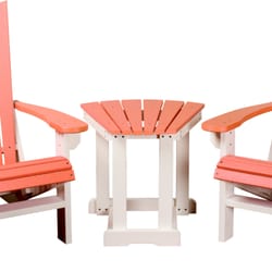 Alegacy Furniture - Island Aire puts a bold, new twist on the Adirondack chair. Your choice of color or color combination. Made of solid poly!