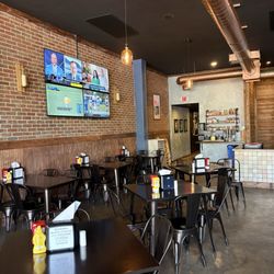Inside with a few TVs