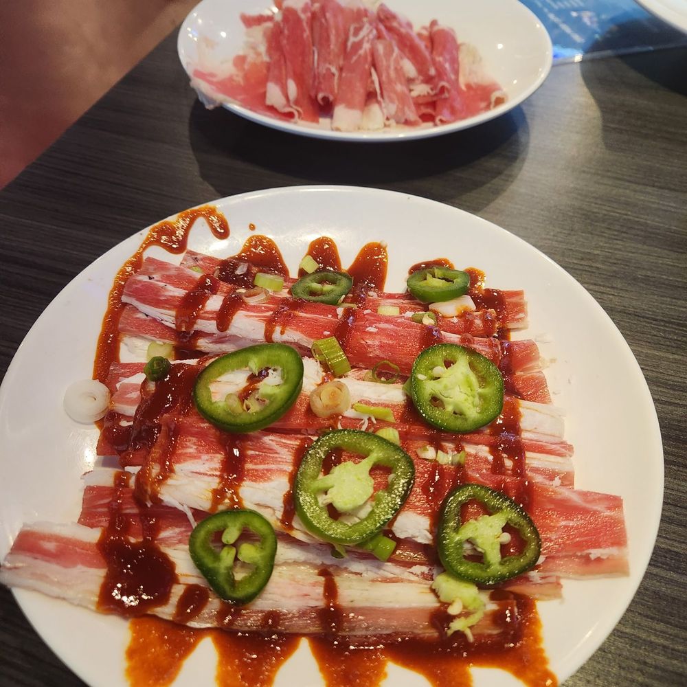 Gen Korean BBQ House - K-Gochujang Beef Belly -- THIS IS A MUST. We love this!! Premium chadol in the back. - Korean Near Me - Edison, New Jersey