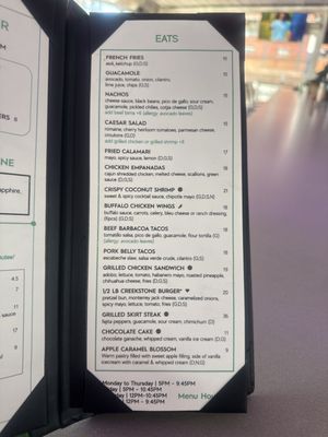 Menu photo 1 Over Under Rooftop Sports Bar Washington, DC, DC