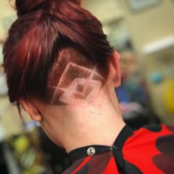 Mica D's Barber Shop - Custom freestyle design. Work by Andrew.