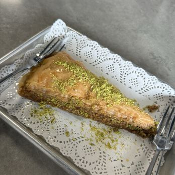Blue Amphora - Carrot Slice Pistachio Baklava - Desserts Near Me - Orlando, Florida