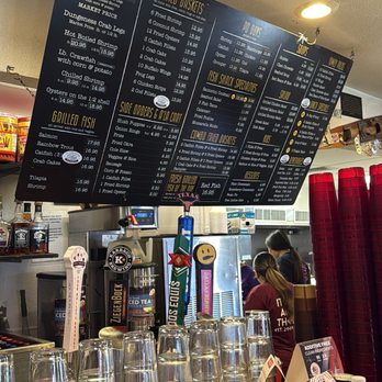 Fish Shack - Menu board - Seafood Near Me - Plano, Texas