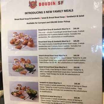 Boudin SF - Family meals - Sandwiches Near Me - Fremont, California Boudin SF - Family meals - Sandwiches Near Me - Fremont, California