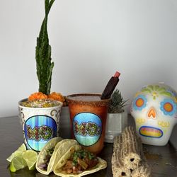 Mo' Tacos & Churros - Elote en vaso, street tacos, churros, mangonada