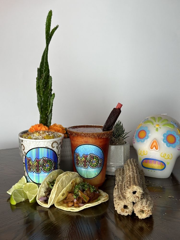 Food from Mo' Tacos & Churros