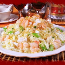 Heimservice Neunkirchen China Gourmet - Gebratener Reis mit Krabben + Gemüse