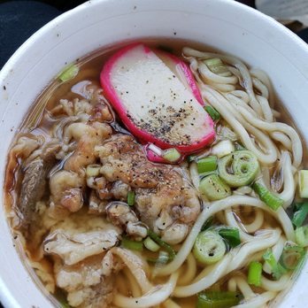 Cupies Maui - Saimin $4.00 I added a lil shoyu and choke pepper ;0) cured my hangover - Fast Food Near Me - Kahului, Hawaii