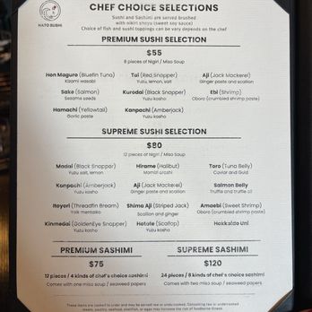 Hato Sushi - Menu as of 9/6/24 - Sushi Bars Near Me - Los Angeles, California Hato Sushi - Menu as of 9/6/24 - Sushi Bars Near Me - Los Angeles, California
