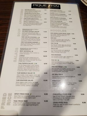 Menu photo 3 Pique Thai Highland, UT