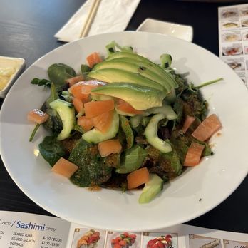 Sushi Kara - $7.50 for large salad with amazing dressing. comes with avocado included. - Sushi Bars Near Me - San Juan Capistrano, California Sushi Kara - $7.50 for large salad with amazing dressing. comes with avocado included. - Sushi Bars Near Me - San Juan Capistrano, California