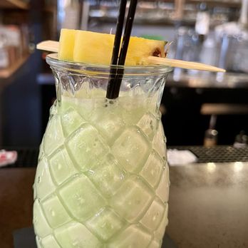 Kati Portland - Coconut, pandan, and rum cocktail soothes the spicy food. - Thai Near Me - Portland, Oregon Kati Portland - Coconut, pandan, and rum cocktail soothes the spicy food. - Thai Near Me - Portland, Oregon