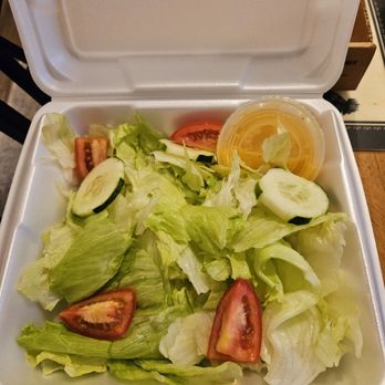 Morty's Pizza - Side salad. Only lettuce, tomato, couple cucumber slices, & I had removed the red onions - Pizza Near Me - New Port Richey, Florida Morty's Pizza - Side salad. Only lettuce, tomato, couple cucumber slices, & I had removed the red onions - Pizza Near Me - New Port Richey, Florida