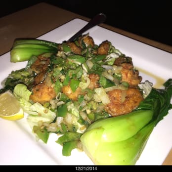 HakkaChow - Salt & Pepper Prawns - another dish that was nothing like what we'd had before - this was a soggy mess. - Asian Fusion Near Me - Winston-Salem, North Carolina
