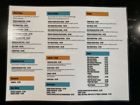 Menu photo 8 Cali Kabob Temecula, CA