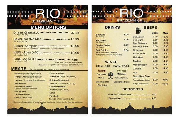 Menu photo 7 Rio Brazilian Grill Lancaster, CA Menu photo 7 Rio Brazilian Grill Lancaster, CA