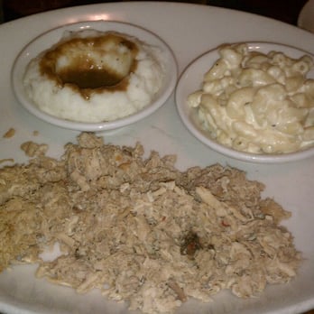 The Pit - chopped BBQ turkey with mashed potatoes and mac&cheese on the side - Barbeque Near Me - Raleigh, North Carolina