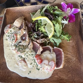 Genius Lounge - Garlic ahi steak - Japanese Near Me - Honolulu, Hawaii Genius Lounge - Garlic ahi steak - Japanese Near Me - Honolulu, Hawaii