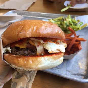 Gott's Roadside - Kimchi burger - abit too spicy for me - Salad Near Me - Walnut Creek, California