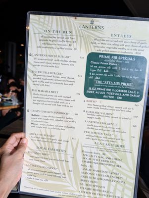 Menu photo 3 Lanterns Restaurant and Tavern Waianae, HI Menu photo 3 Lanterns Restaurant and Tavern Waianae, HI
