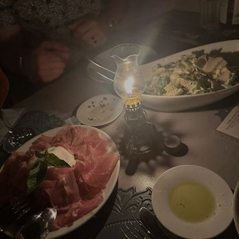 Pane e Vino - Caesar Salad and burrata with Prosciutto - Italian Near Me - Miami Beach, Florida Pane e Vino - Caesar Salad and burrata with Prosciutto - Italian Near Me - Miami Beach, Florida