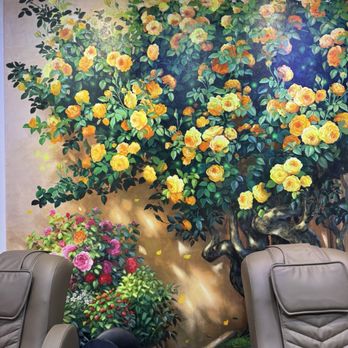 TN Unique Nails & Spa - Unique hand-painted mural from Vietnam. - Nail Salons Near Me - Campbell, California