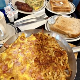 Omelettes, hash browns, rye toast Omelettes, hash browns, rye toast