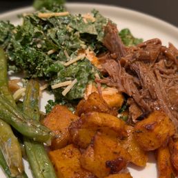 That braised slow cooked beef, pretty pretty pretty good