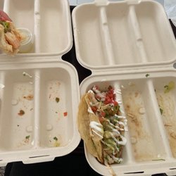 Waylow Street Tacos - Demolished Shrimp Tacos and Chicken Tacos lol