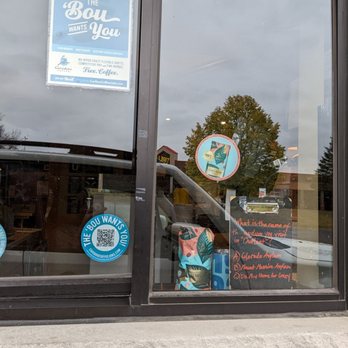 Caribou Coffee - Drive-thru pickup window with trivia. B is my answer. - Coffee & Tea Near Me - Eagan, Minnesota Caribou Coffee - Drive-thru pickup window with trivia. B is my answer. - Coffee & Tea Near Me - Eagan, Minnesota