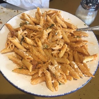 Zuccarelli - Penne allá Vodka with a salad $8.95 - Pizza Near Me - Pompano Beach, Florida
