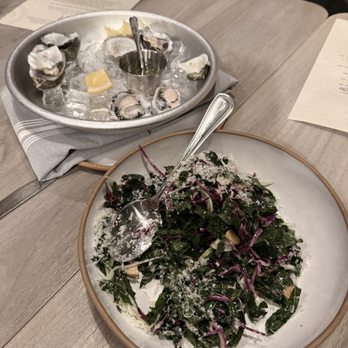 Grace & Rose - Oysters and Kale Salad - Wine Bars Near Me - Paso Robles, California