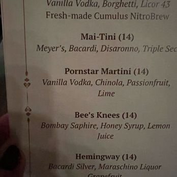 Emerald 29 - Menu 7/26 - Speakeasies Near Me - Tucson, Arizona Emerald 29 - Menu 7/26 - Speakeasies Near Me - Tucson, Arizona