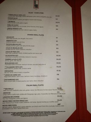 Menu photo 2 El Farol Restaurant Santa Fe, NM Menu photo 2 El Farol Restaurant Santa Fe, NM