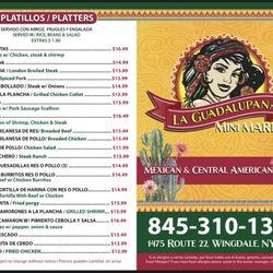 La Guadalupana Mini Market - Menu