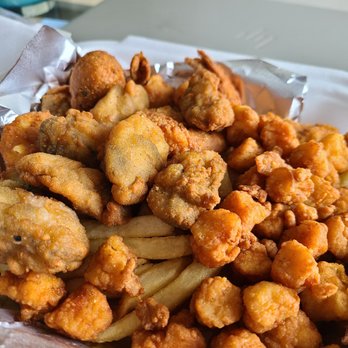 Hook'em Up Seafood & More - Pick 3: oysters, scallops, shrimp - Seafood Near Me Hook'em Up Seafood & More - Pick 3: oysters, scallops, shrimp - Seafood Near Me