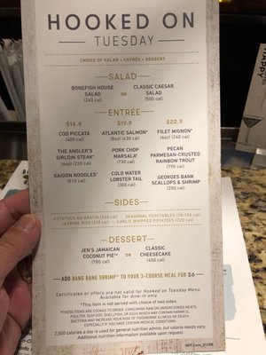 Menu photo 7 Bonefish Grill Murfreesboro, TN