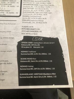 Menu photo 2 The Station Public House Penticton, BC Menu photo 2 The Station Public House Penticton, BC