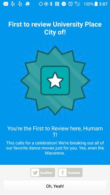 University Place City of