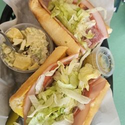 Happyplace Subs - Italian OG with a side of potato salad