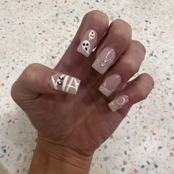 Gloss the Nail Lounge - cutest spooky set! - Nail Salons Near Me - Jacksonville, Florida Gloss the Nail Lounge - cutest spooky set! - Nail Salons Near Me - Jacksonville, Florida